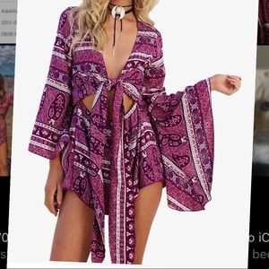 Rose Boho Romper